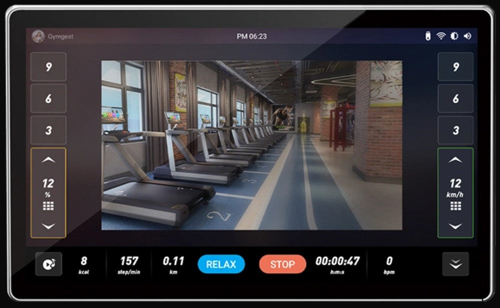 Tapis de course intelligent avec écran tactile Evolve CT-215X BL